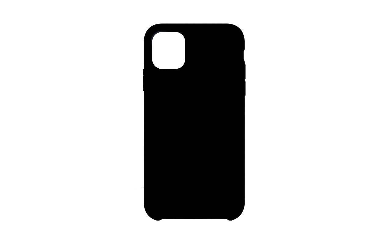 Чехол силиконовый гладкий Soft Touch iPhone 14, черный (закрытый низ)
