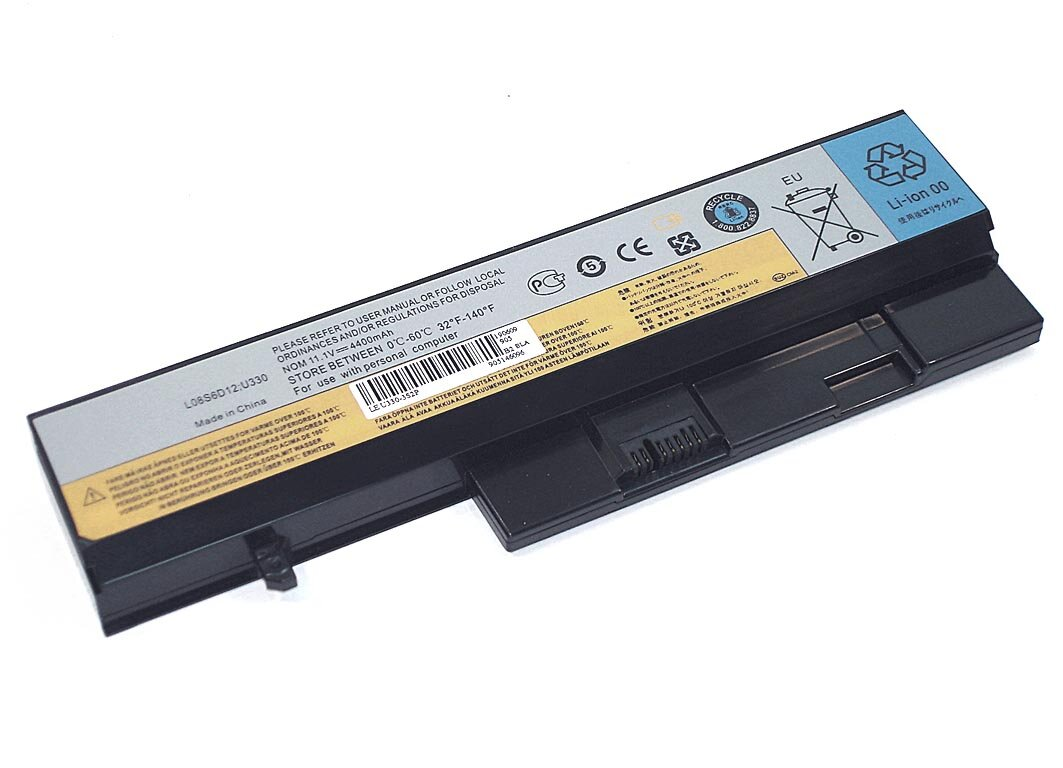 АКБ для ноутбука Lenovo U330 (L08S6D12) 11.1V 4400mAh (OEM) черная