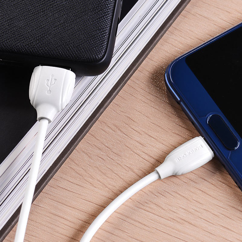 USB кабель Type-C BOROFONE BX19 Benefit (100см), белый