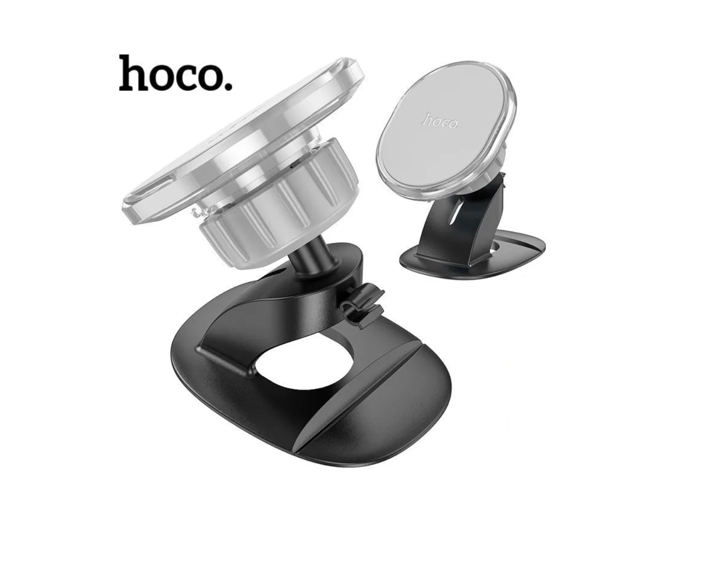 Держатель автомобильный HOCO H2 Crystal magnetic car holder (air outlet), серый