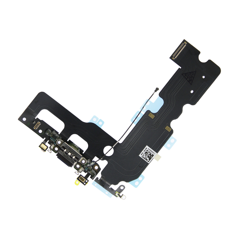 Шлейф iPhone 7 Plus с разъемом зарядки и микрофоном, черный (OR100%)