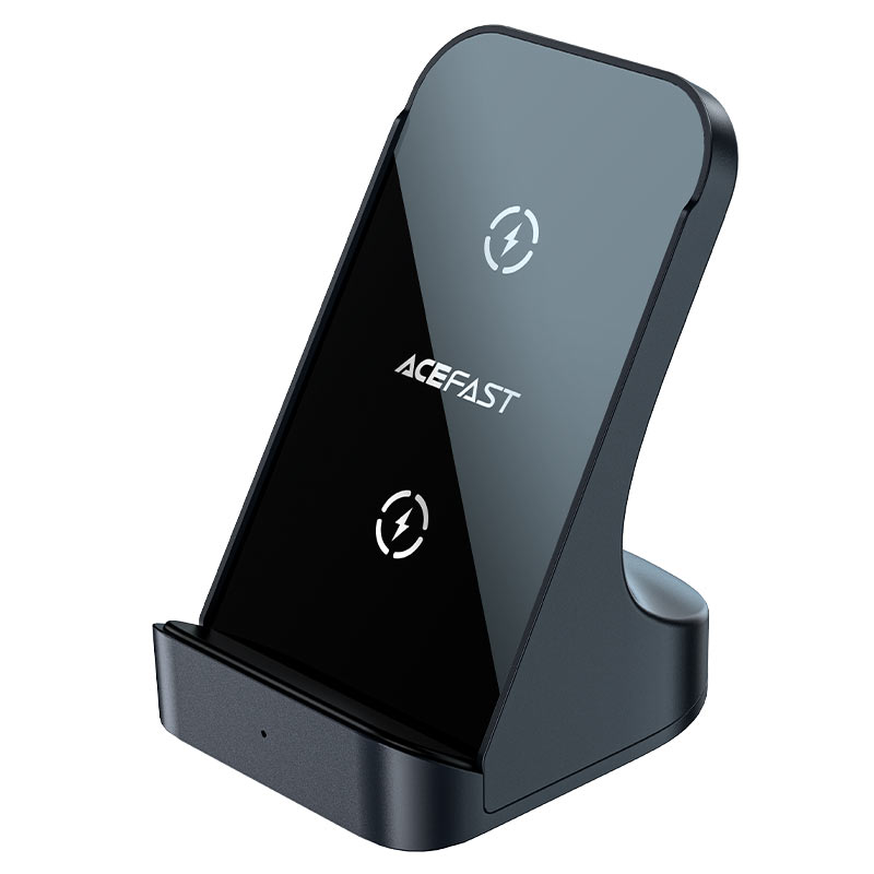 Беспроводное зарядное устройство ACEFAST E14 Fast Wireless Charger Desktop Holder, серый