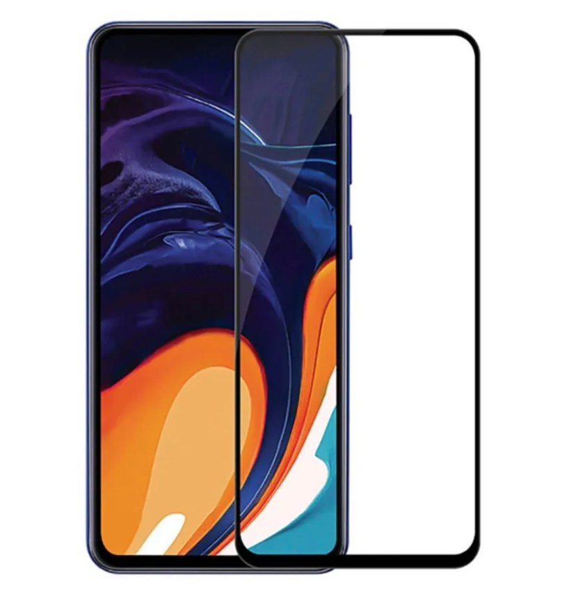 Защитное стекло Samsung A80/ A90/ A90 5G полное покрытие, черное