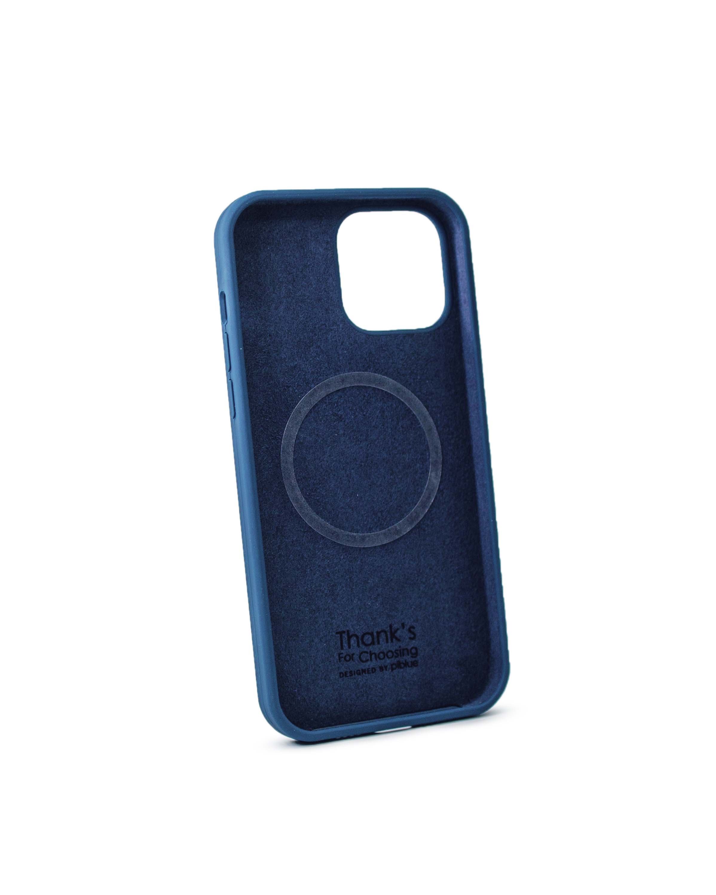 Чехол Piblue iPhone 13 Pro Max Silicone MagSafe, синий