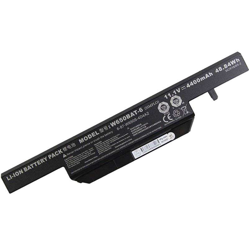 АКБ W650BAT-6 для DNS 10.8-11.1V 4400mAh ORG