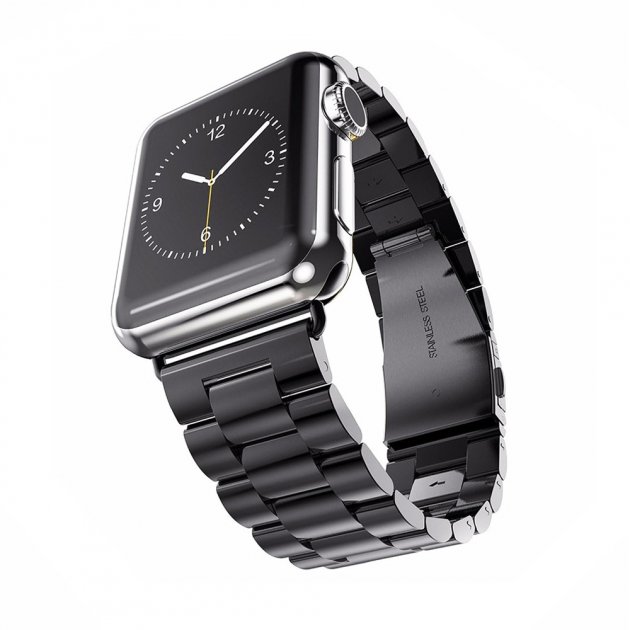Металлический браслет для Apple Watch 42/ 44 мм, черный
