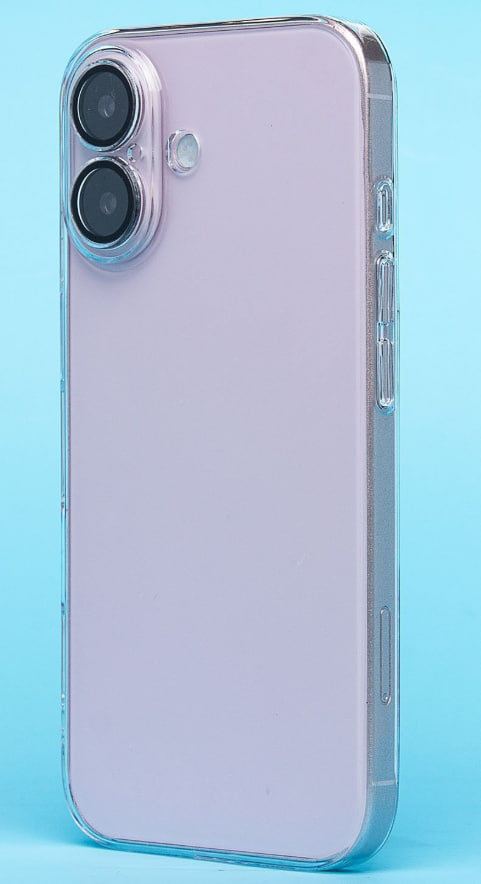 Чехол iPhone 16 с защитной линзой, прозрачный