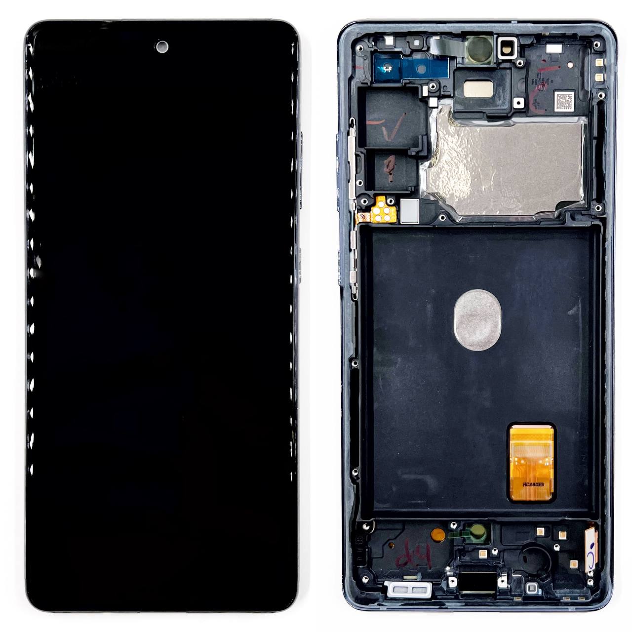 Дисплей Samsung G780F/ G781B Galaxy S20 FE в сборе с тачскрином и рамкой (Синий) OR100%