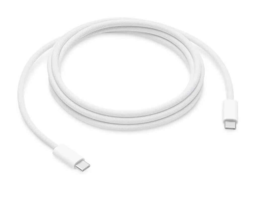 USB-C кабель Type-C to Type-C 60W (MW493ZM/A) orig 100% (100см), нейлон, в коробке, белый