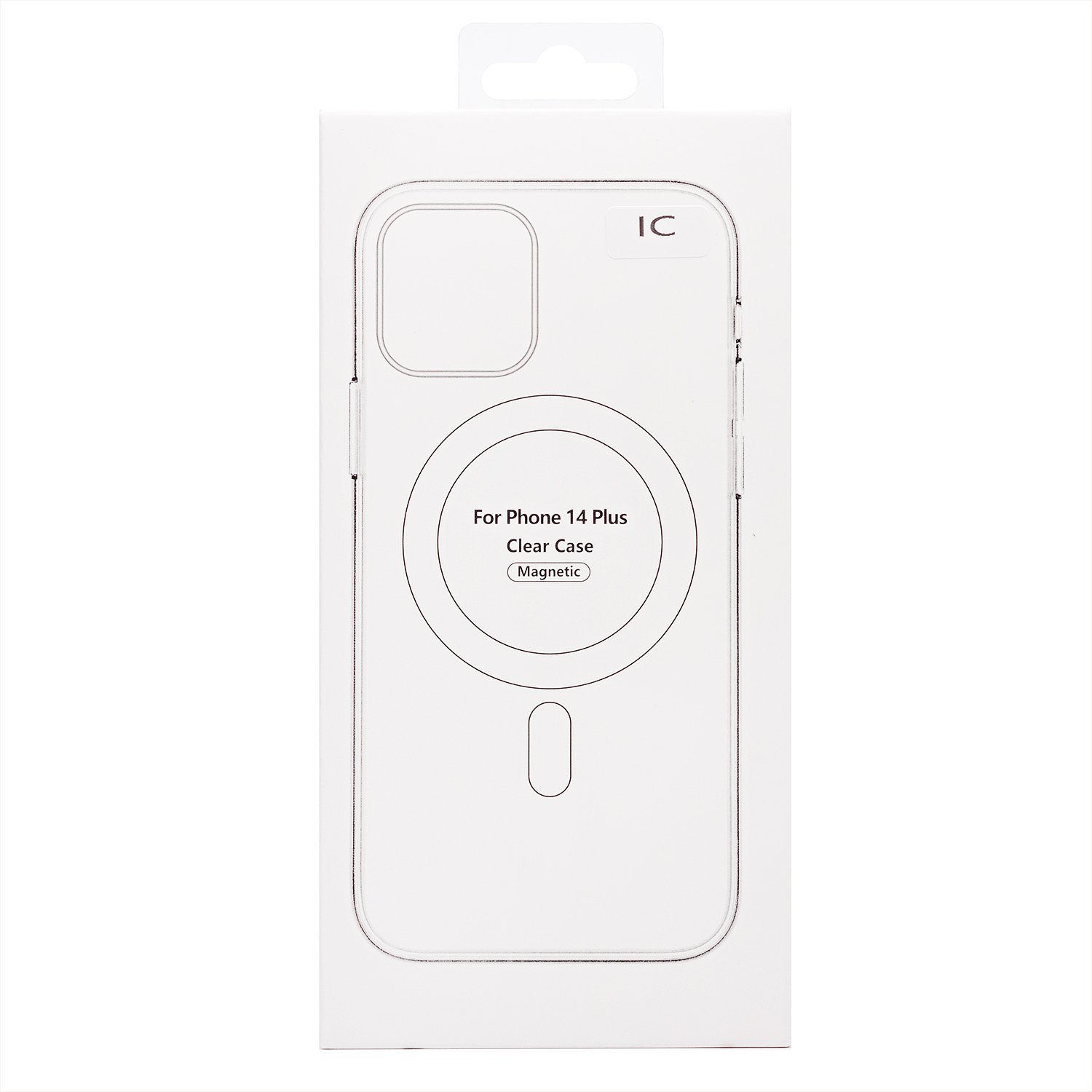 Чехол силиконовый MagSafe с анимацией iPhone 14 Plus, прозрачный