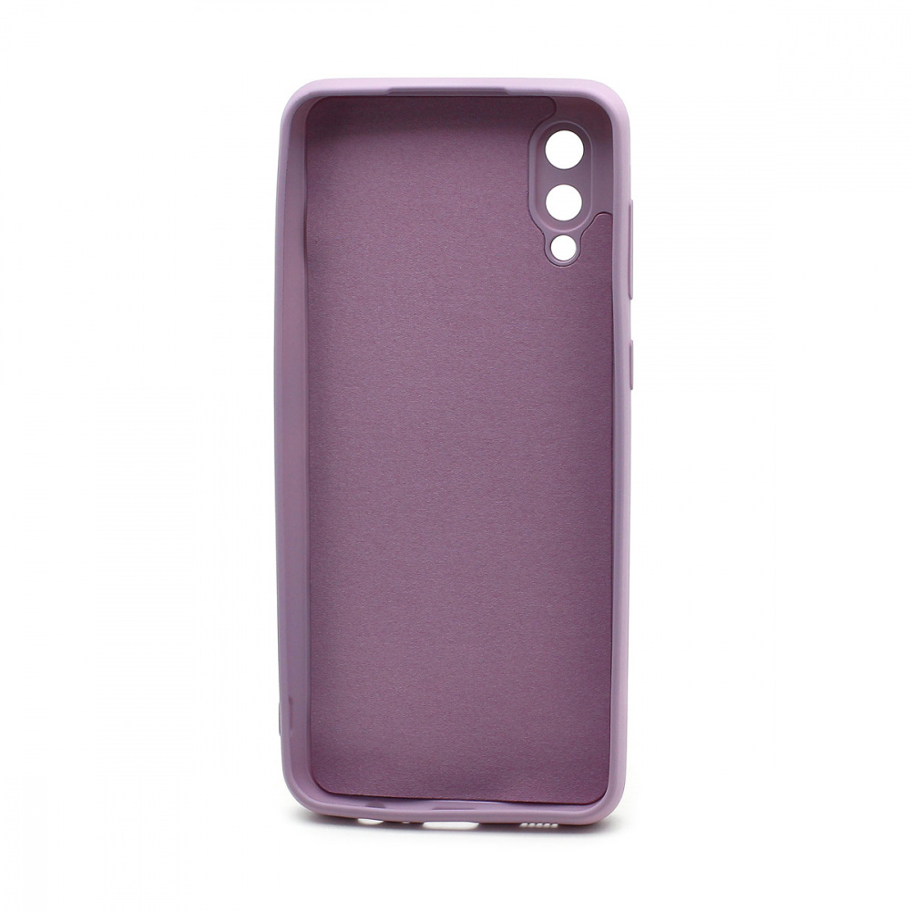 Чехол силиконовый гладкий Soft Touch Samsung A02/ M02, фиолетовый