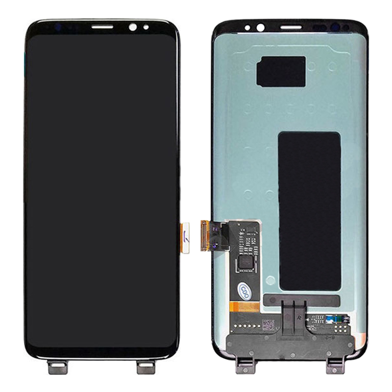 Дисплей Samsung G950FD Galaxy S8 в сборе с тачскрином и рамкой, Черный (OR100%)