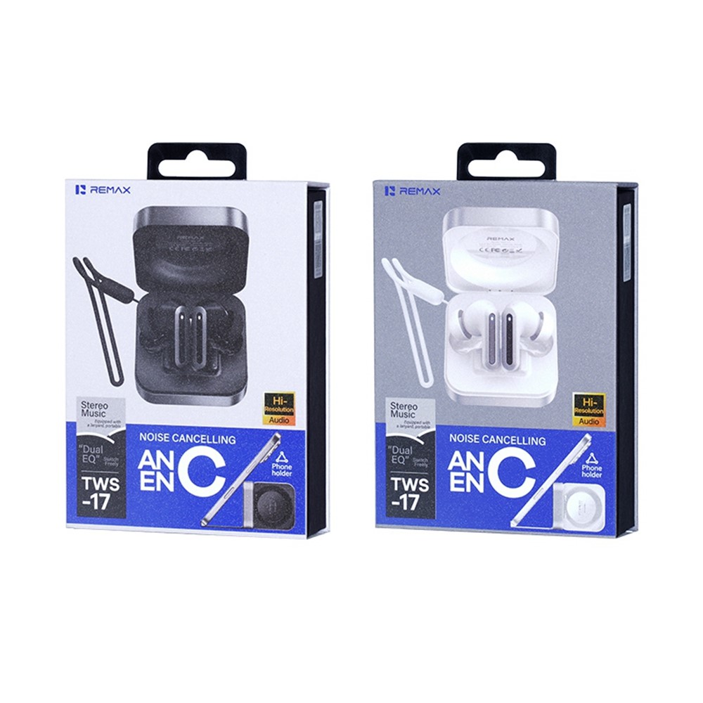 Беспроводные наушники Remax TWS-17 ANC ENC, шумоподавление, черные
