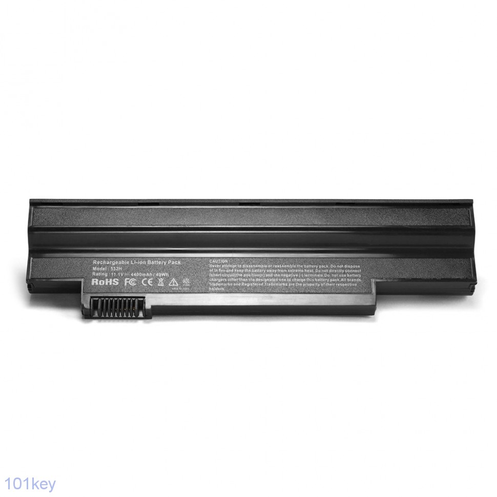 АКБ для ноутбука Acer Aspire One 532h/533h/eMachines350 10.8V 6600mah (OEM) черная