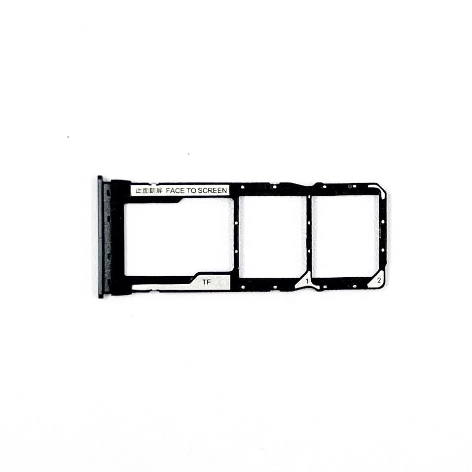 Держатель Sim Xiaomi Redmi Note 9, черный