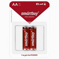 Батарейка Smartbuy LR6 AA/ пальчиковая (1.5v, алкалиновая) 2 шт блистер
