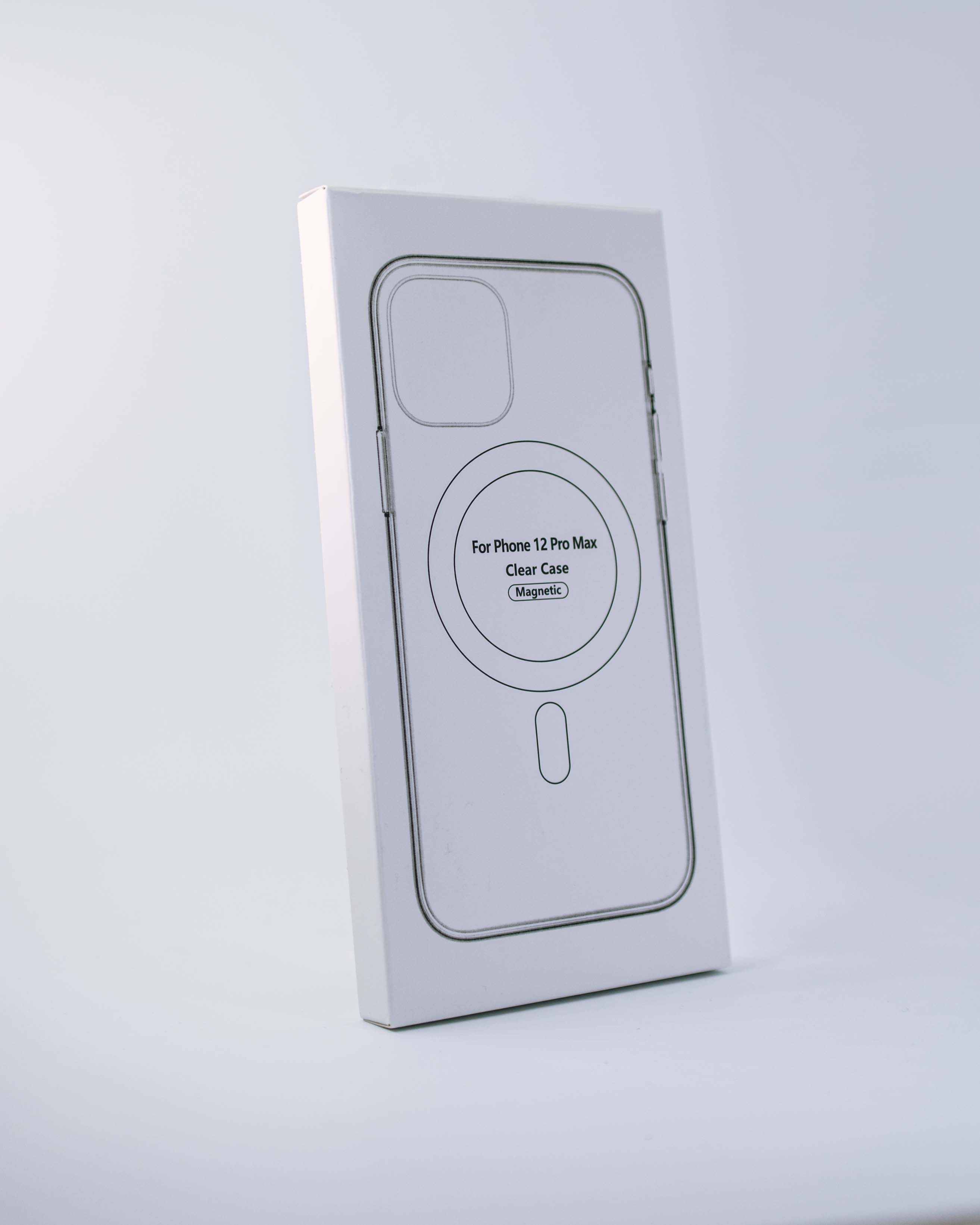 Чехол силиконовый MagSafe с анимацией iPhone 12 Pro Max, прозрачный