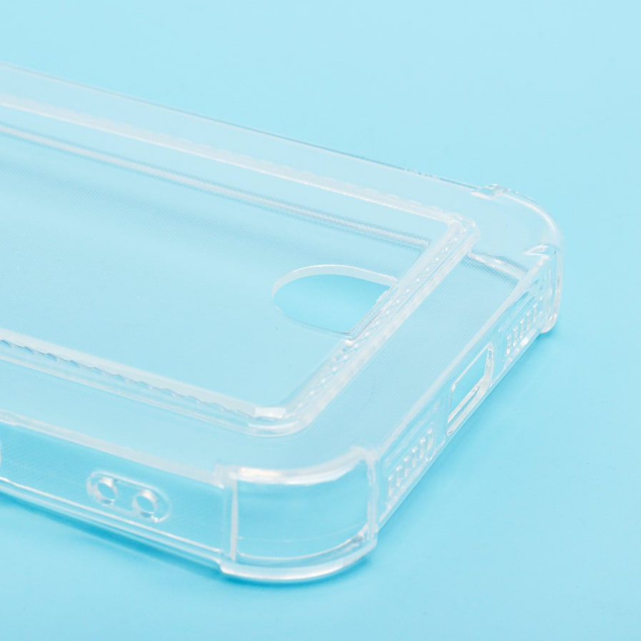 Чехол силиконовый с визитницей для iPhone 17 Pro Max, прозрачный