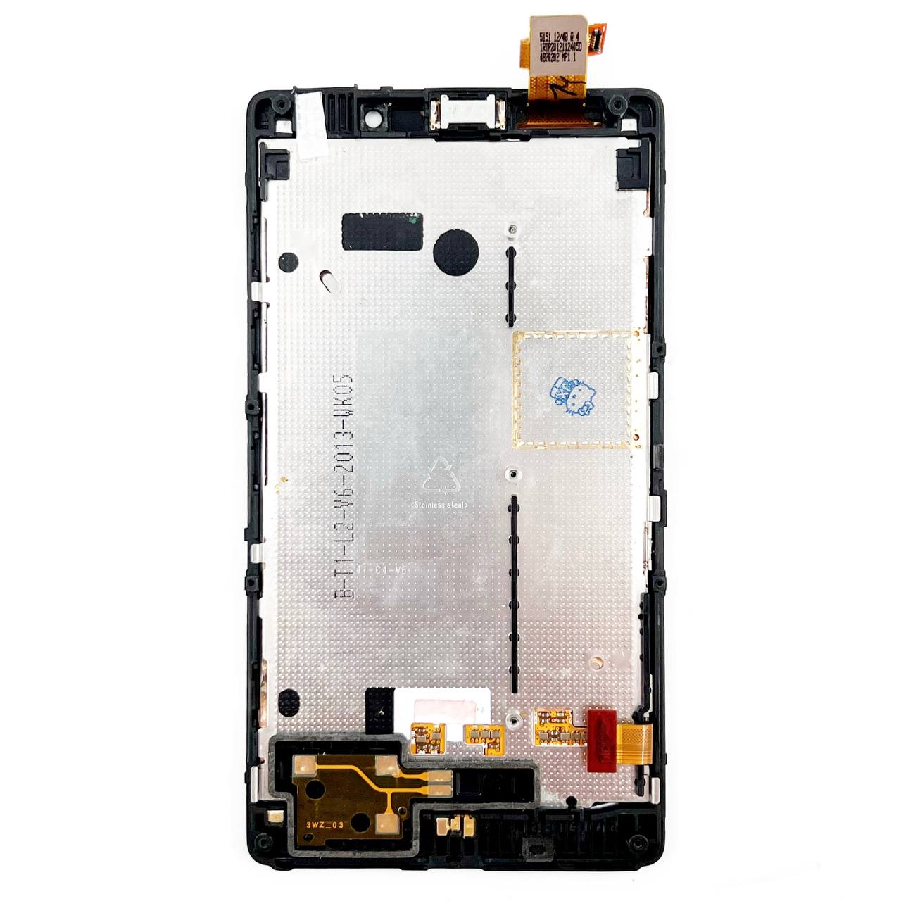 Дисплей Nokia 820 Lumia в сборе с тачскрином, Черный