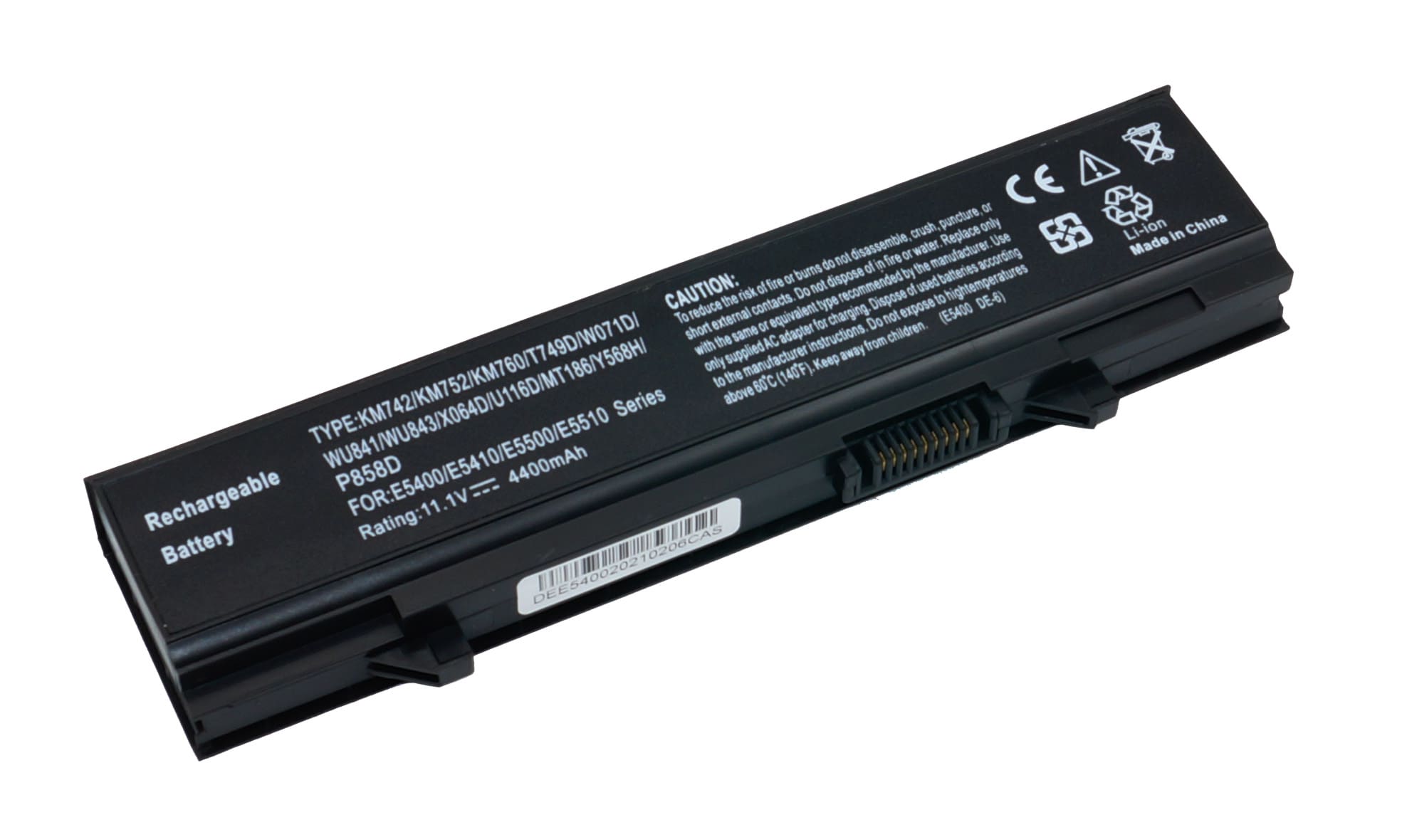 АКБ Y568H для ноутбука Dell Latitude E5400/E5500/E5410 11.1V 56Wh (Org)