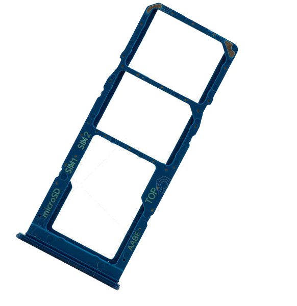 Держатель Sim Samsung A022 Galaxy A02, синий