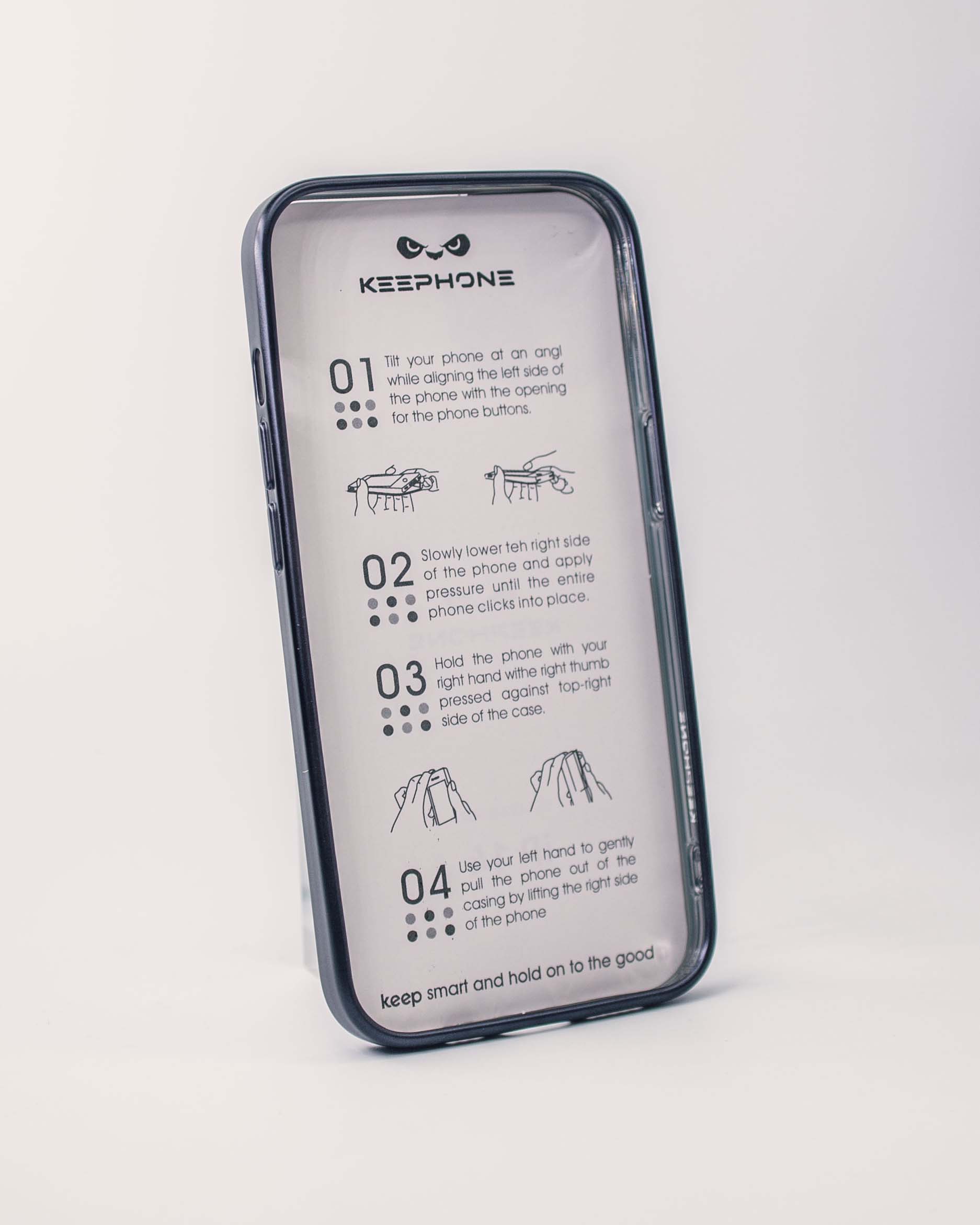 Чехол KeepHone iPhone 14 с защитной линзой, черный