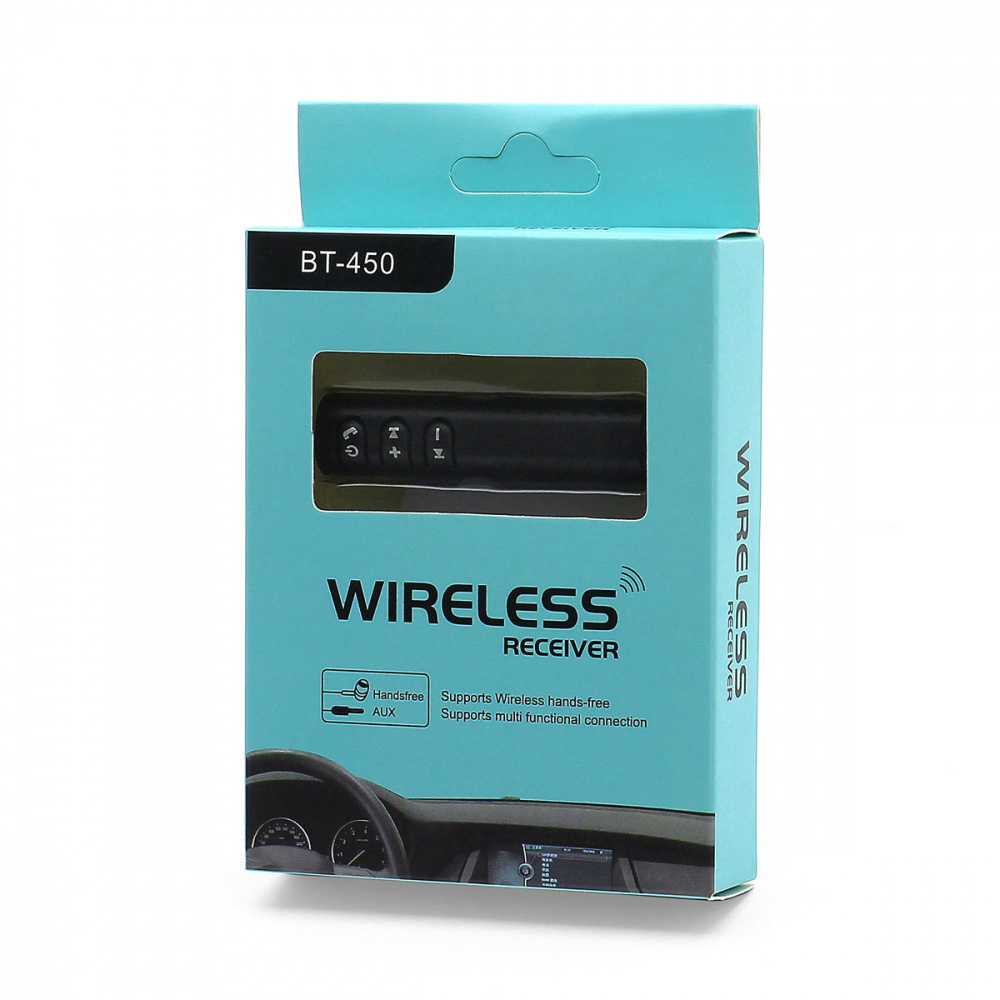 Bluetooth Car Receiver BT-450 AUX 3.5 mm (адаптер Bluetooth для автомагнитолы c AUX 3.5 mm входом)
