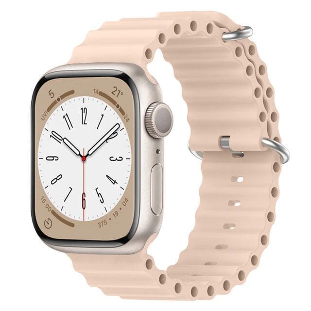 Ремешок силиконовый для Apple Watch 42/ 44 мм Ocean Band, бежевый