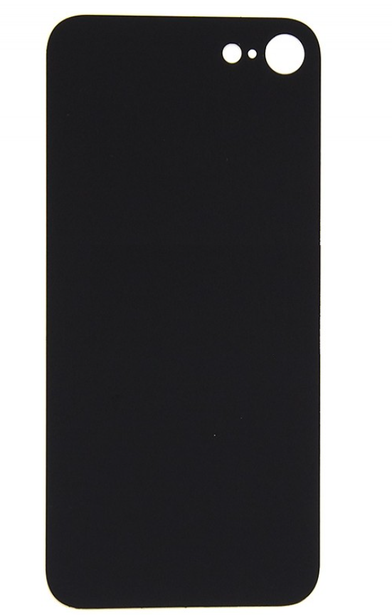 Задняя крышка iPhone 8 стеклянная, легкая установка, черный (CE)