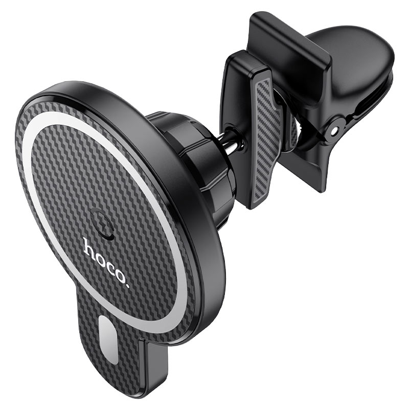 Держатель автомобильный с беспроводной зарядкой MagSafe HOCO CA85 Ultra-fast, черный