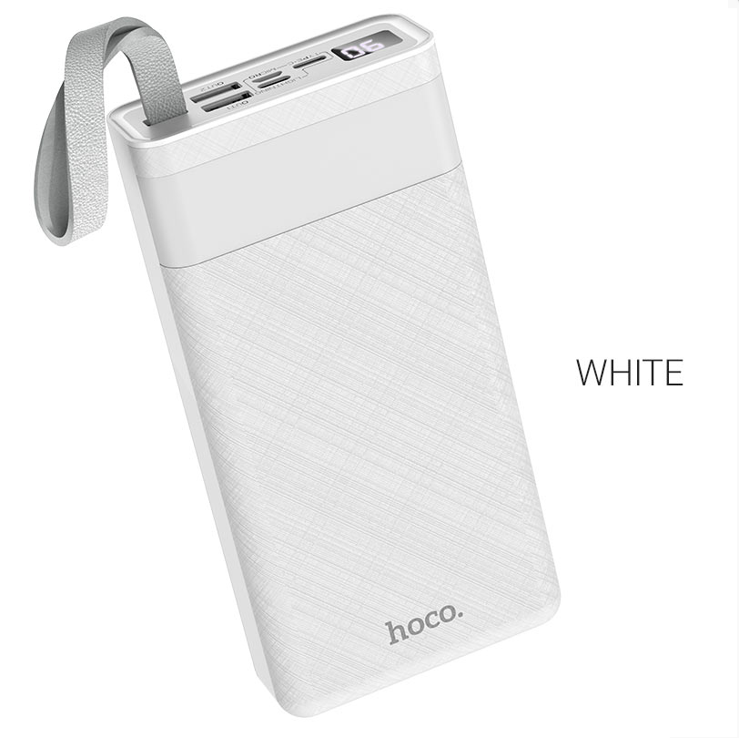 Внешний аккумулятор Power Bank 30000 mAh HOCO J73 Powerful, белый