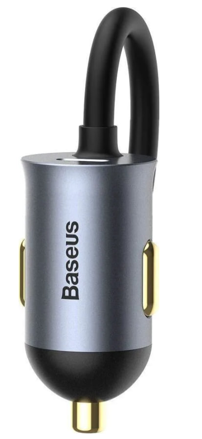 АЗУ Baseus Share Together PPS с удлинителем (Быстрая зарядка) (120W) (2 USB+2 Type C) (Серый)