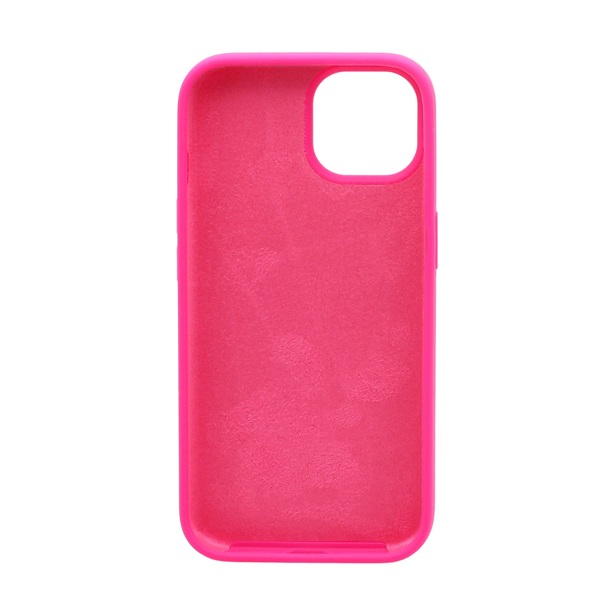 Чехол силиконовый гладкий Soft Touch iPhone 15, ярко-розовый №38