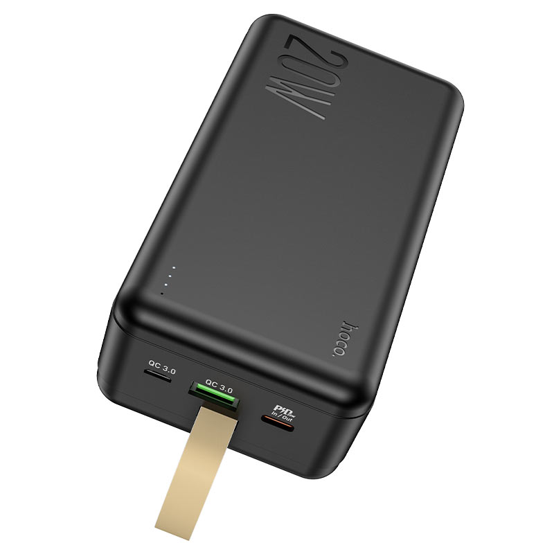 Внешний аккумулятор Power Bank 30000 mAh HOCO J87B Tacer PD20W + QC3.0 power, черный