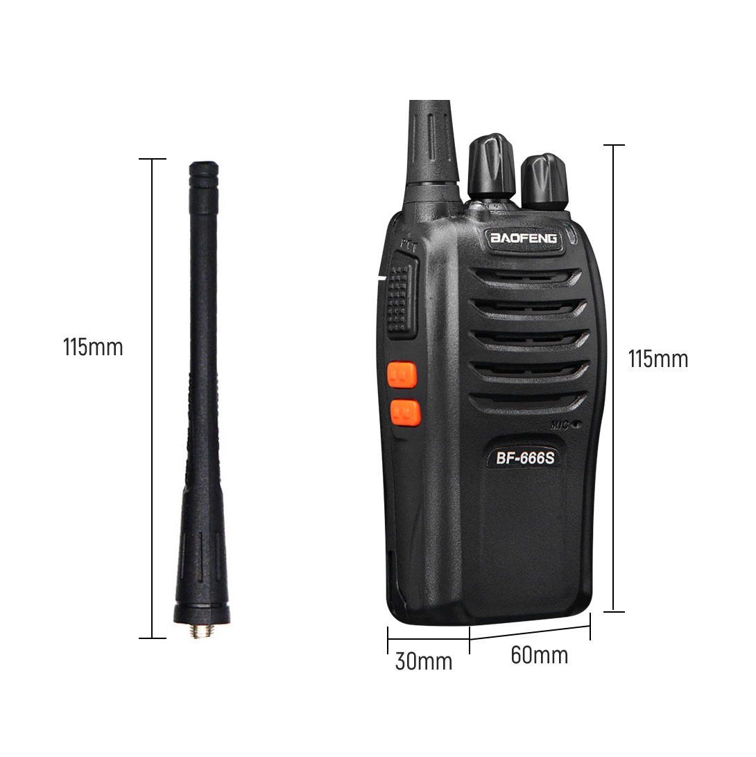 Рация Baofeng BF-666S комплект 1шт (UHF)