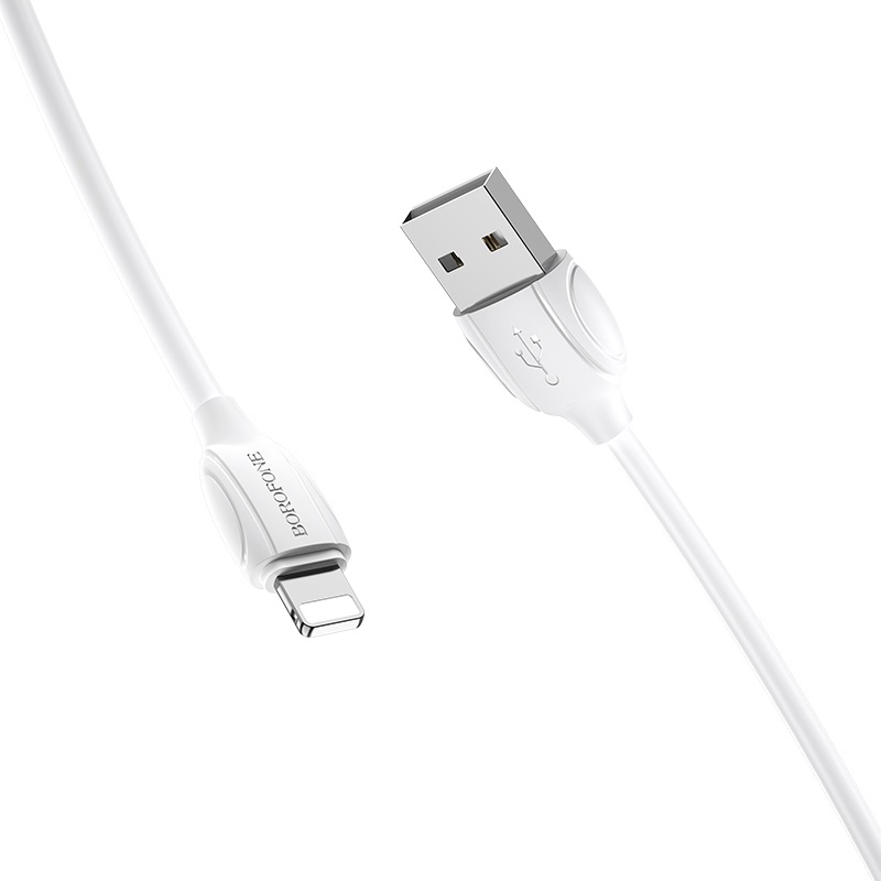 USB кабель Lightning BOROFONE BX19 Benefit (100см), белый