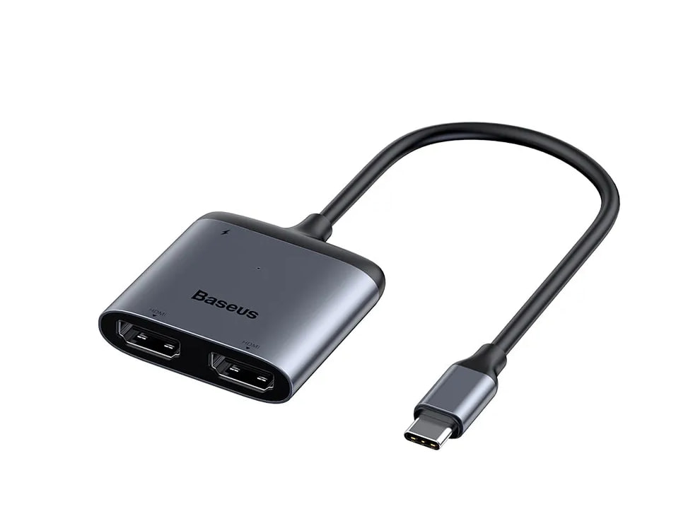 USB-концентратор Baseus Enjoyment Series (Type-C intelligent HD) (Серый)