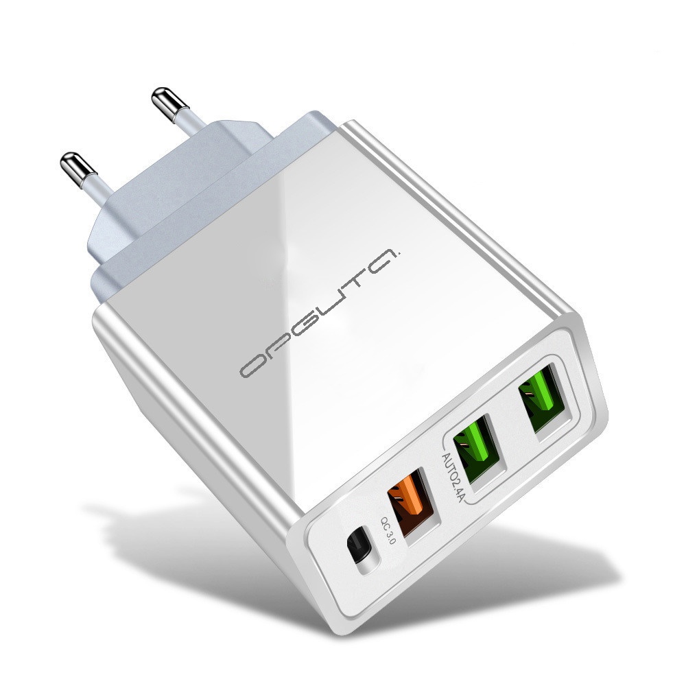 Сетевой USB адаптер Орбита OT-APU58 PD20W + QC 3.0 (4000mAh), белый