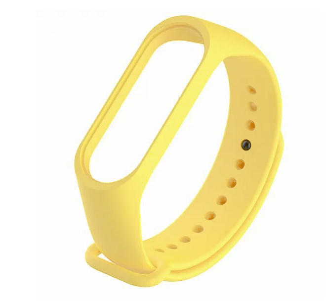 Ремешок силиконовый для Mi Band 5/ 6, лимонад