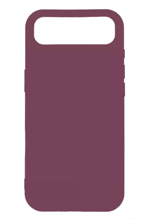 Чехол силиконовый гладкий Soft Touch iPhone 16, слива (закрытый низ)