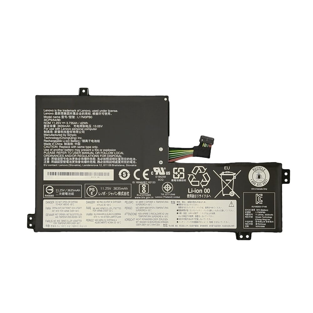 АКБ для ноутбука Lenovo 100E/300E/Chromebook Gen 2 MTK (L17M3PB0) 11.25V 42Wh (Org)