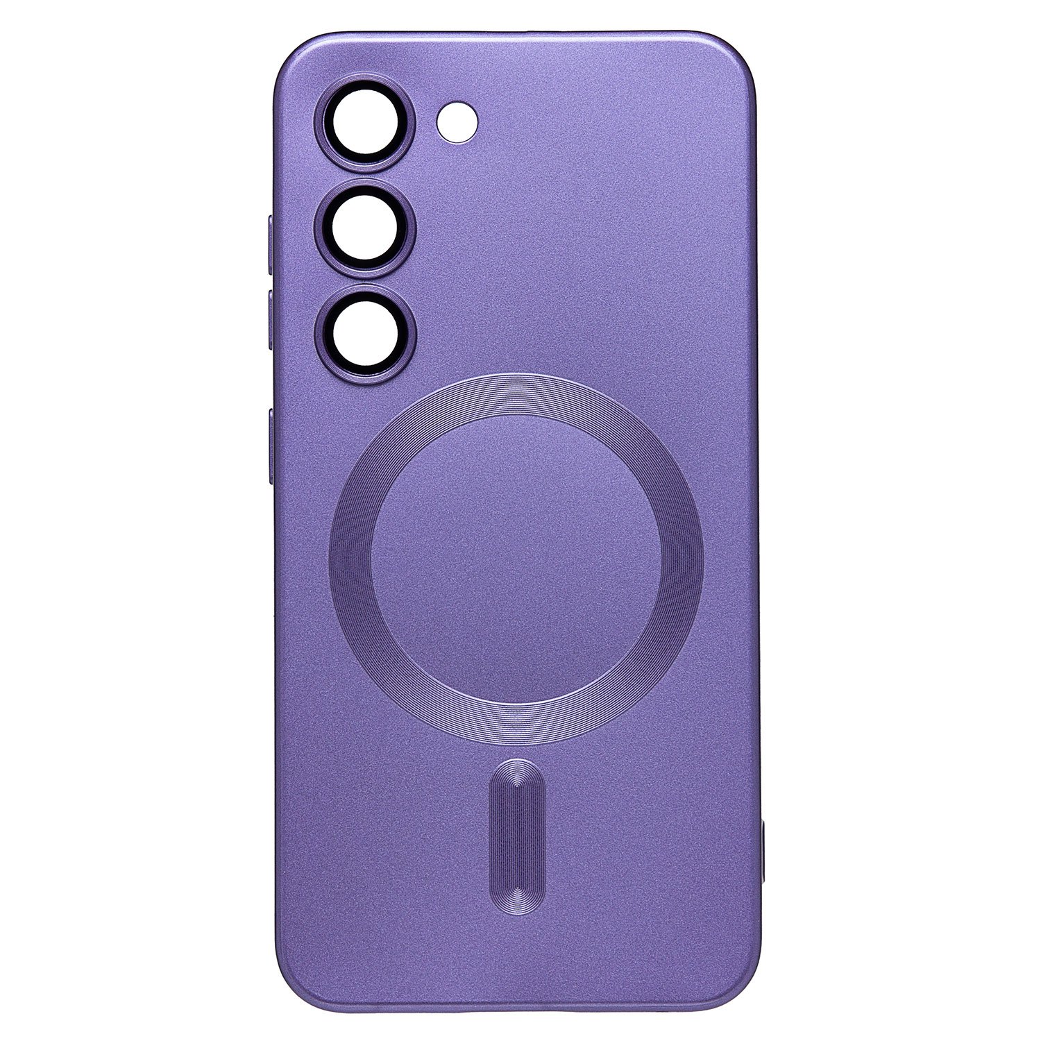 Чехол силиконовый MagSafe Matte Samsung S23, фиолетовый