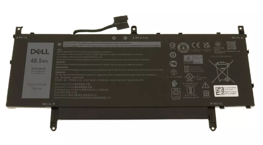 АКБ V5K68 для ноутбука Dell Latitude 9520 7.6V 48.5Wh (Org)