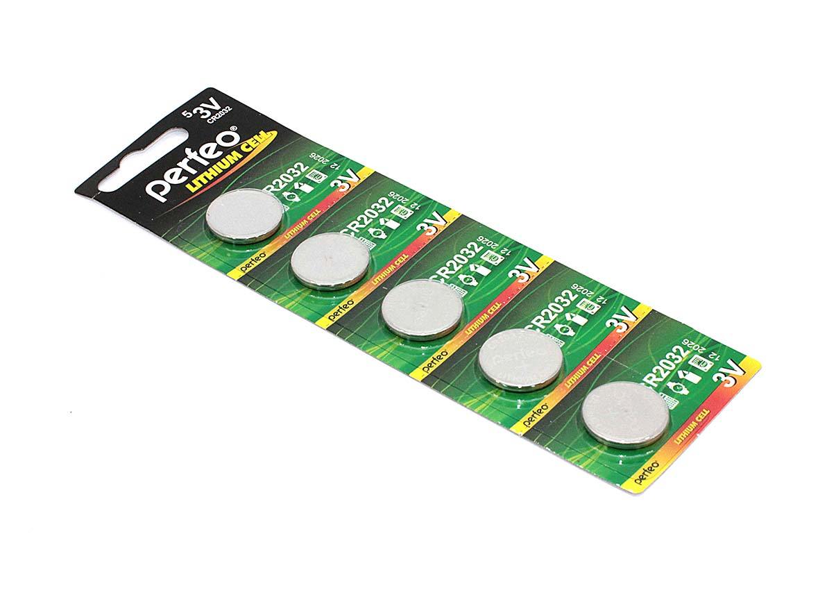 Батарейка CMOS CR2032/5BL (3V, литиевая) упаковка 5 шт