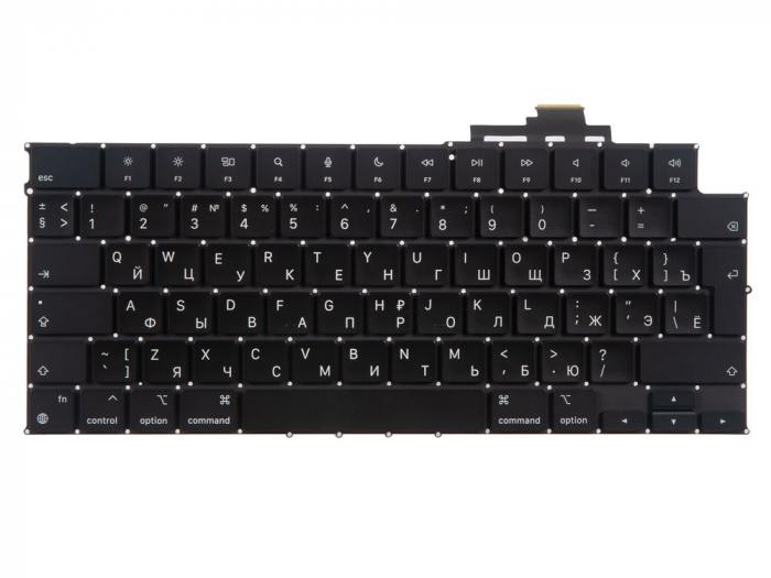 Клавиатура для ноутбука MacBook Air 13" Retina A2681/A2941 Г-образный Enter (ISO) RUS (Org)