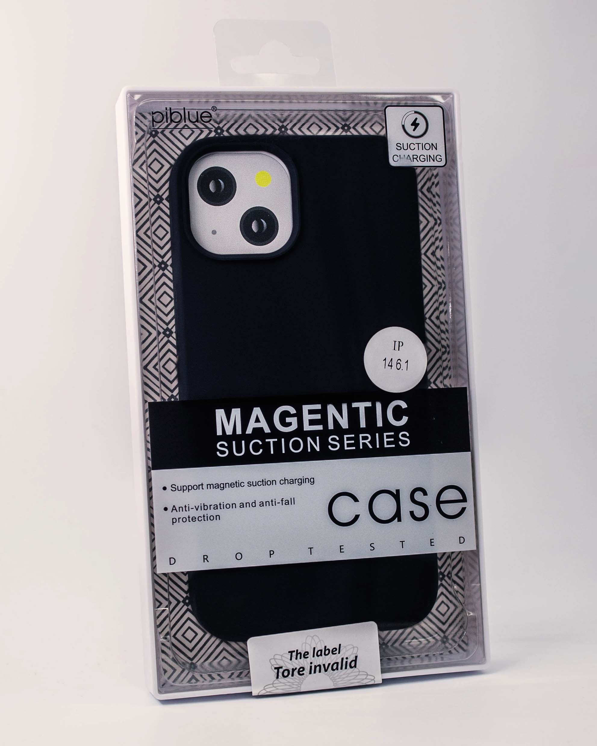 Чехол Piblue iPhone 14 Silicone MagSafe, черный