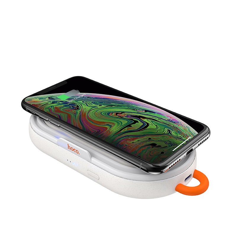 Внешний аккумулятор Power Bank 5000 mAh HOCO S9 Lucky с беспроводной зарядкой