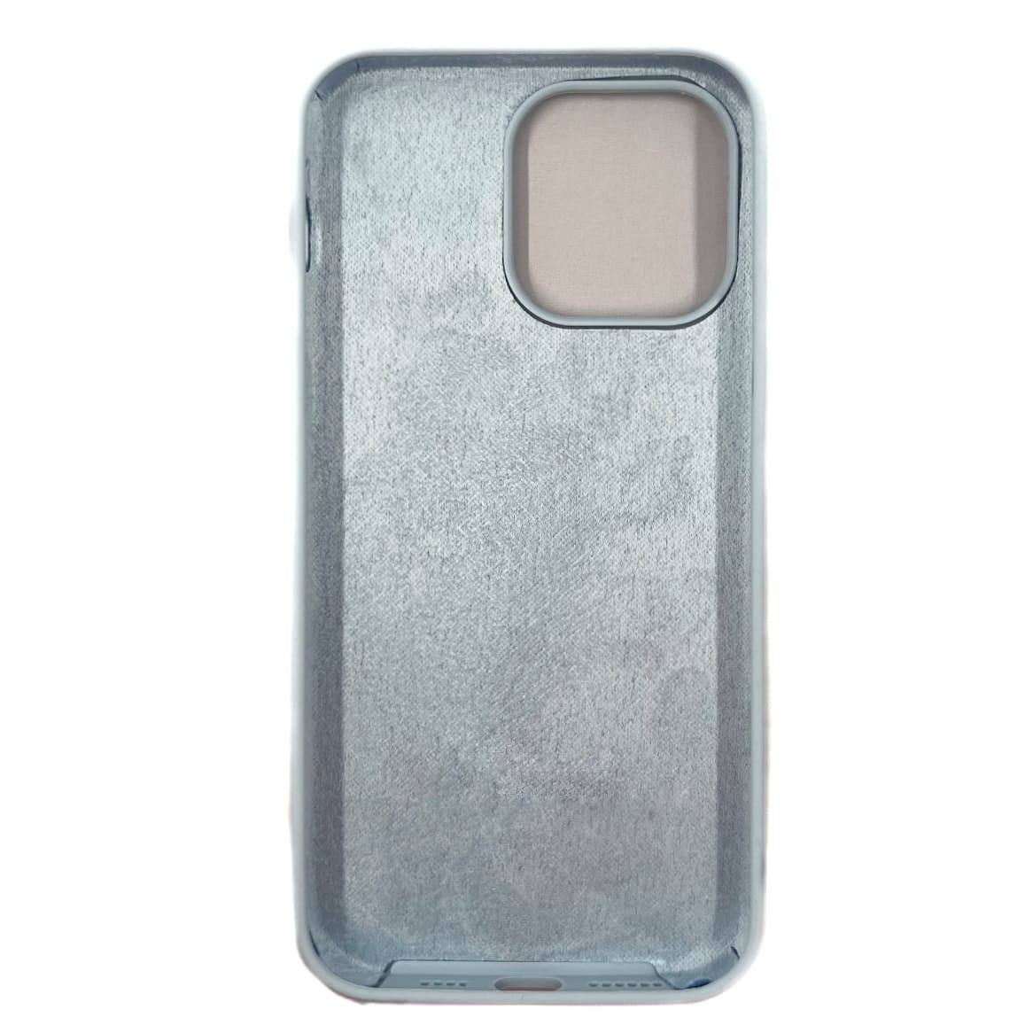 Чехол силиконовый гладкий Soft Touch iPhone 14 Pro Max, светло-голубой №45 (закрытый низ)