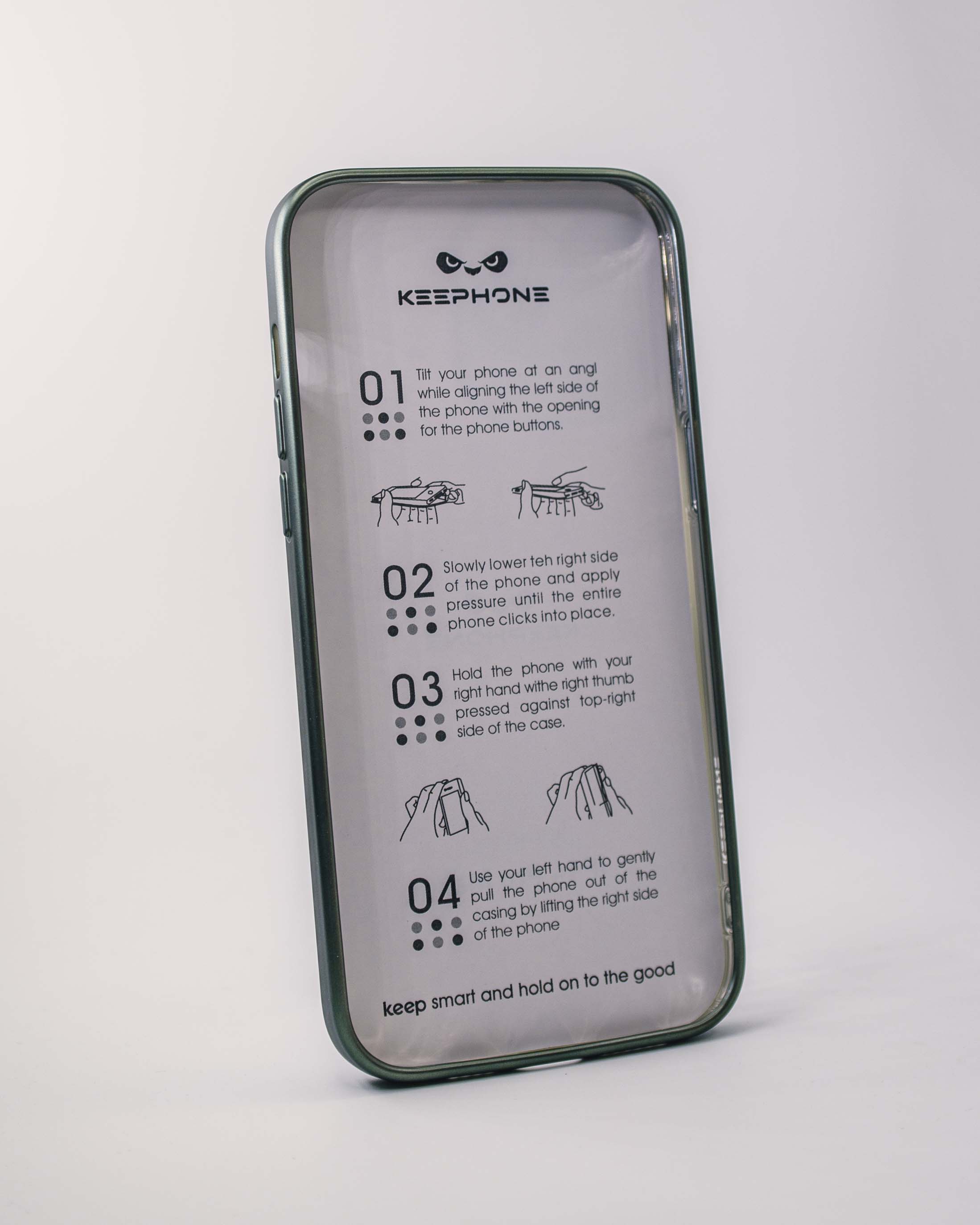 Чехол KeepHone iPhone 14 Pro Max с защитной линзой, зеленый