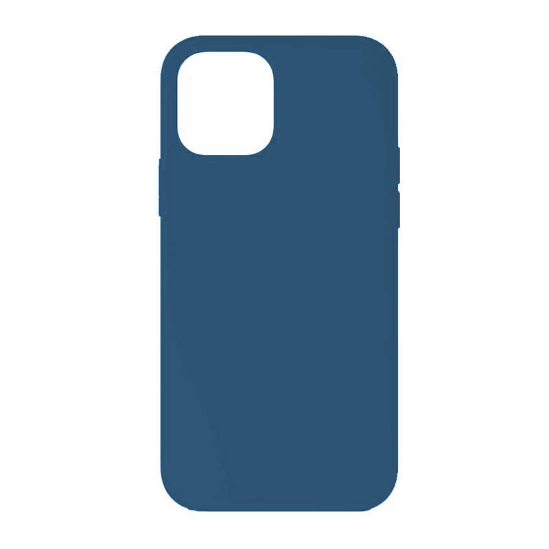 Чехол силиконовый гладкий Soft Touch iPhone 16, синий деним (закрытый низ)
